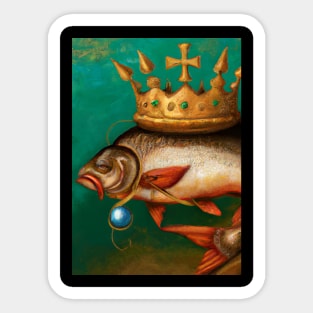 Fish with a Crown Sticker